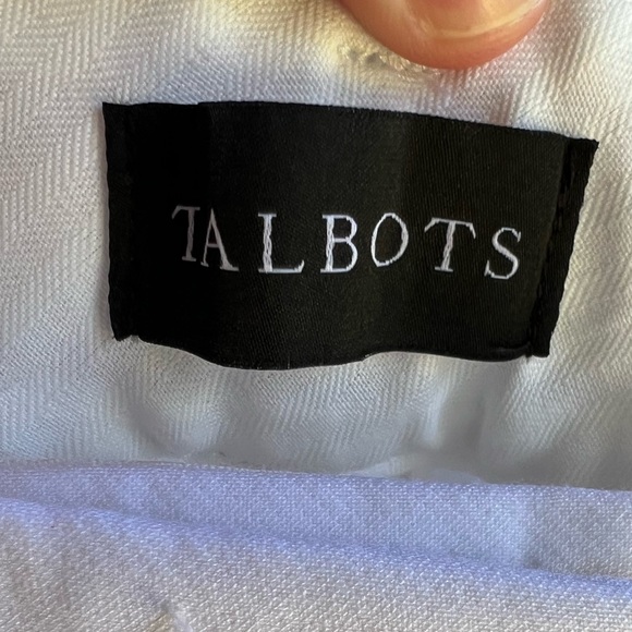 Talbots White Hampshirite Ankle Pants - Picture 6 of 9